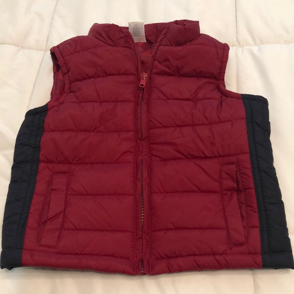 Gymboree 12-24 month Red & Blue Puffer Zipper Vest